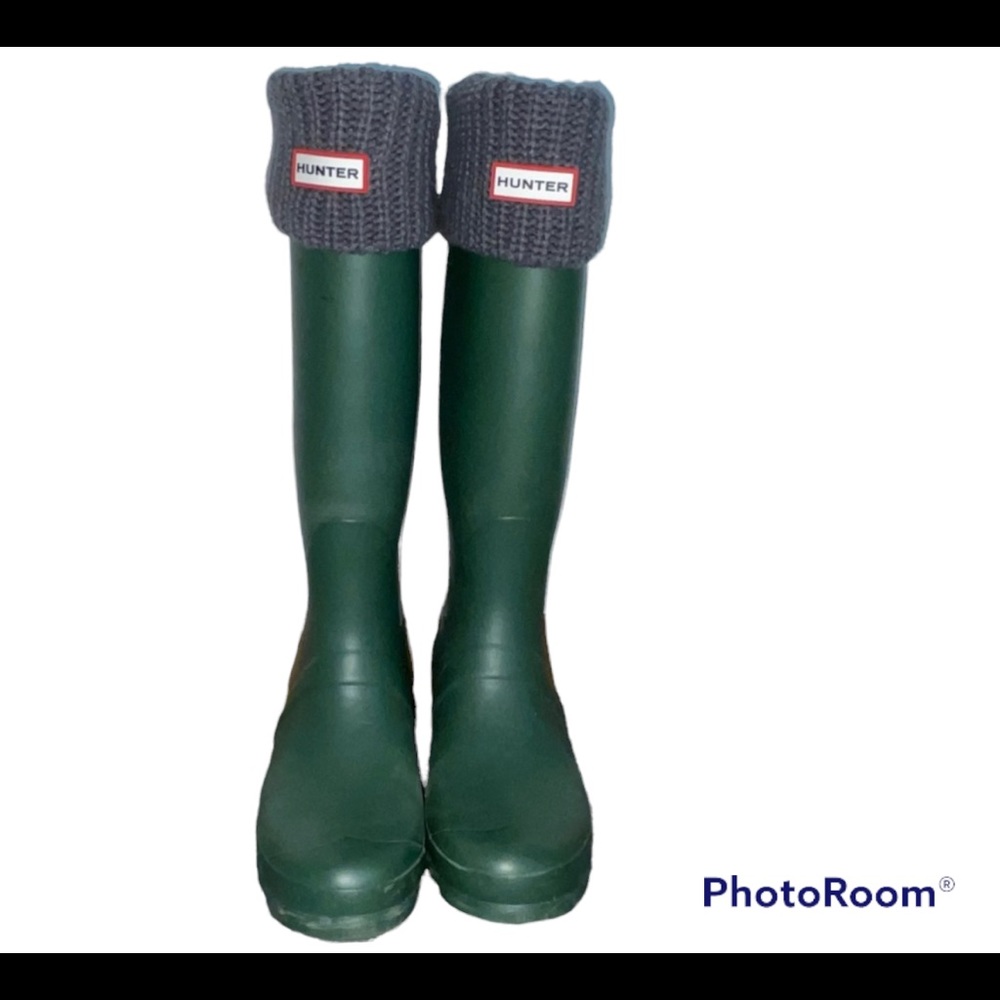 Hunter Ladies' Original Tall Matte Rain Boot with Hunter Boot Socks